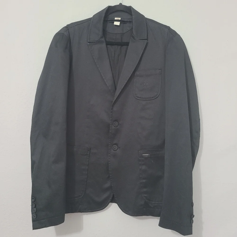 Diesel Vintage Black Blazer‎ Two Button Jacket Size Large